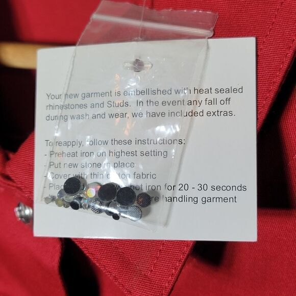 Quacker Factory Vest Rhinestone Sparkle & Shine NWT - Picture 7 of 8